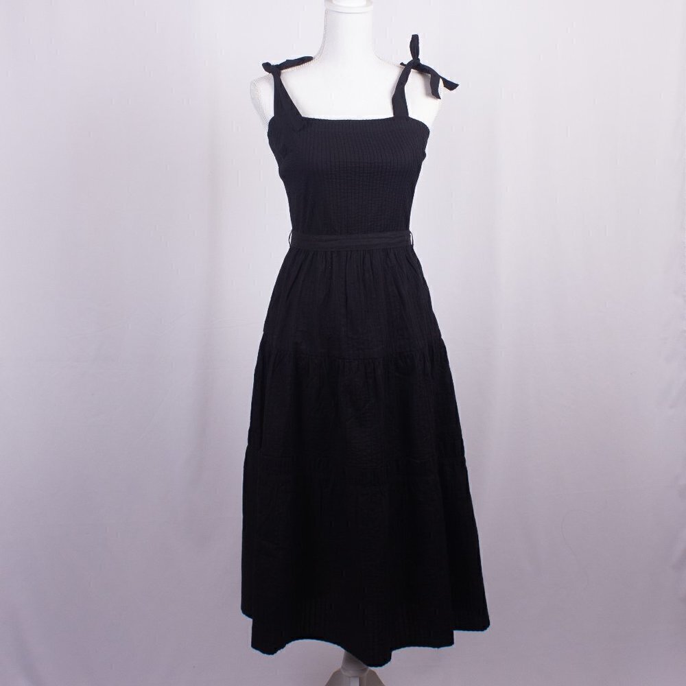 NWT TOPSHOP Tiered Fit & Flare Dress Size 4 - Picture 1 of 4
